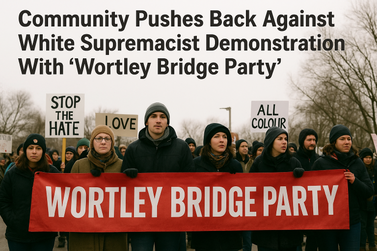 Community Pushes Back Against White Supremacist Demonstration With “Wortley Bridge Party”