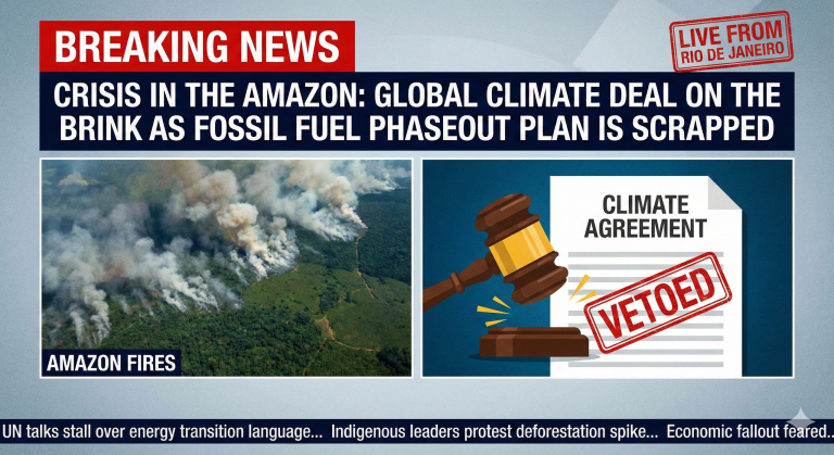 Crisis in the Amazon Global Climate Deal on the Brink as Fossil Fuel Phaseout Plan is Scrapped
