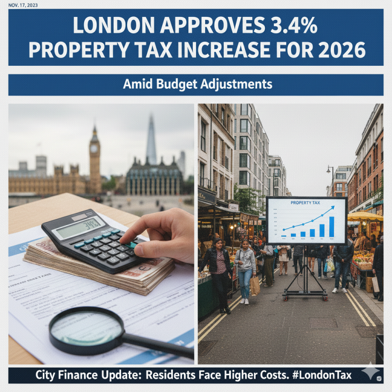 London Approves 3.4% Property Tax Increase for 2026 Amid Budget Adjustments