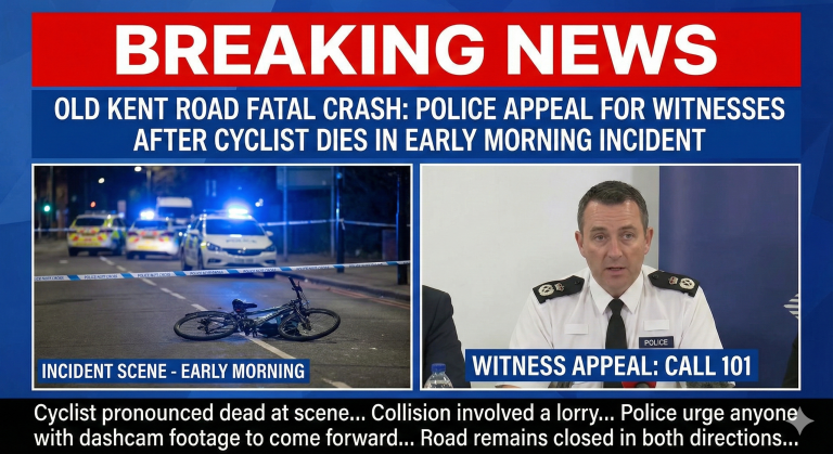 Old Kent Road Fatal Crash Police Appeal for Witnesses After Cyclist Dies in Early Morning Incident