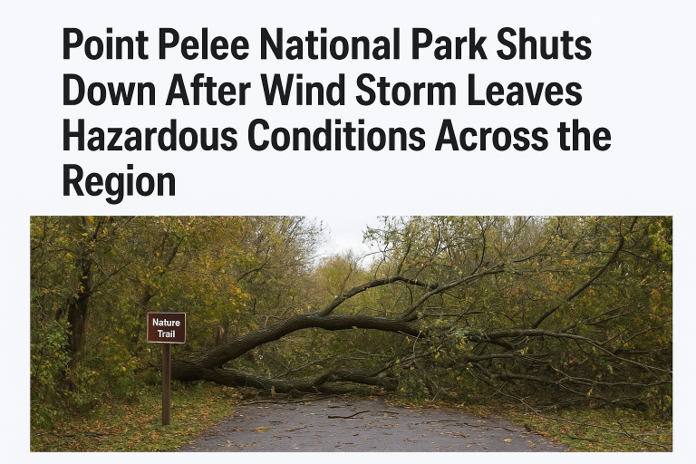 Point Pelee National Park Shuts Down After Wind Storm Leaves Hazardous Conditions Across the Region