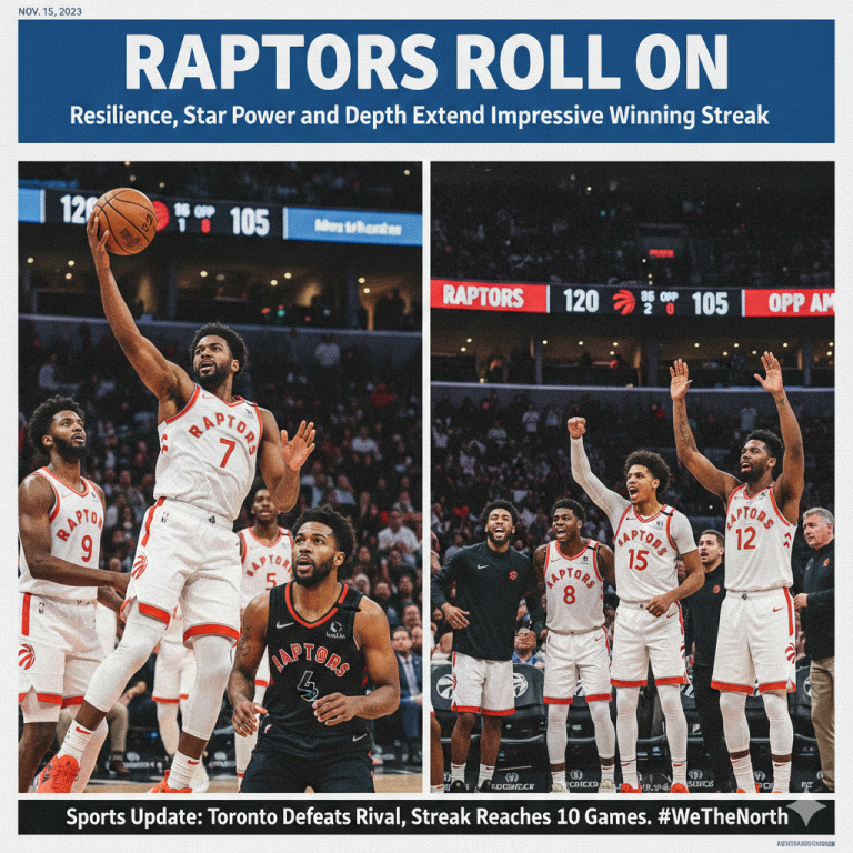 Raptors Roll On as Resilience, Star Power and Depth Extend Impressive Winning Streak