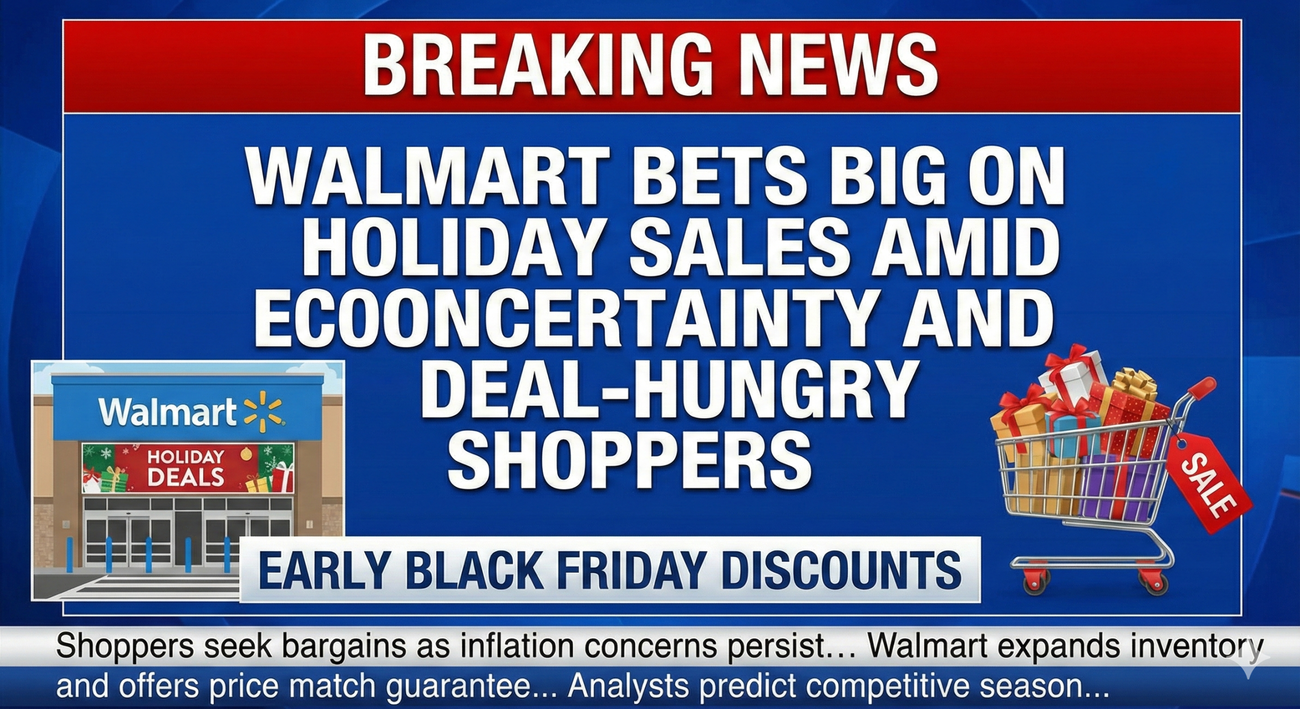 Walmart Bets Big on Holiday Sales Amid Economic Uncertainty and Deal-Hungry Shoppers