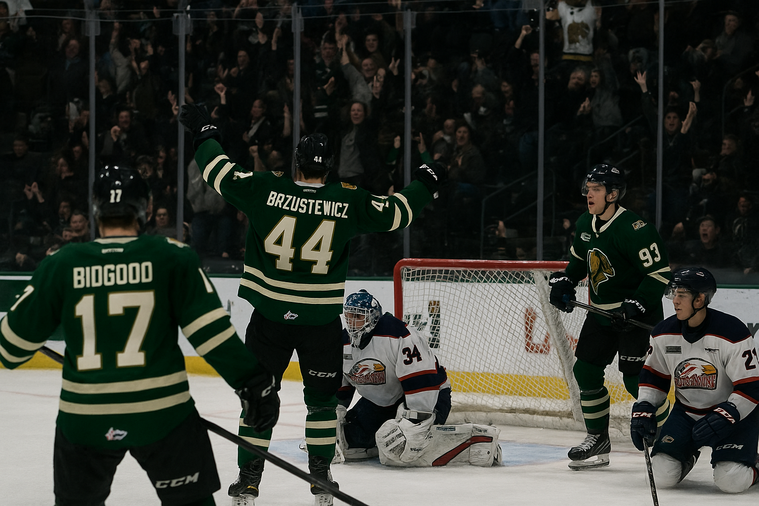 London Knights Rally for Hard-Fought Victory Over Saginaw Spirit in Thrilling Home Match