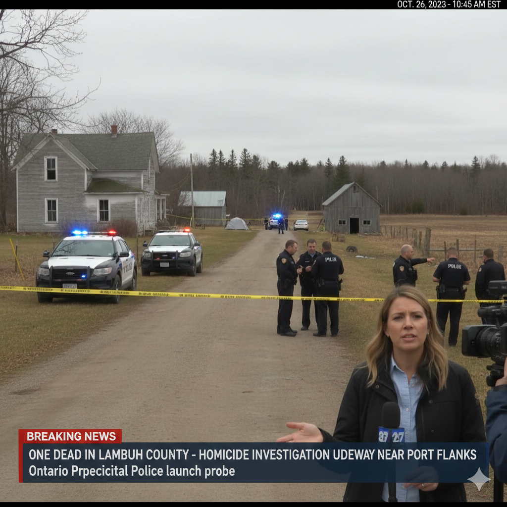 One Dead in Lambton County as Police Launch Homicide Investigation Near Port Franks