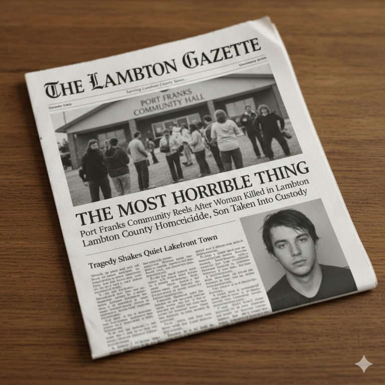 The Most Horrible Thing” Port Franks Community Reels After Woman Killed in Lambton County Homicide, Son Taken Into Custody