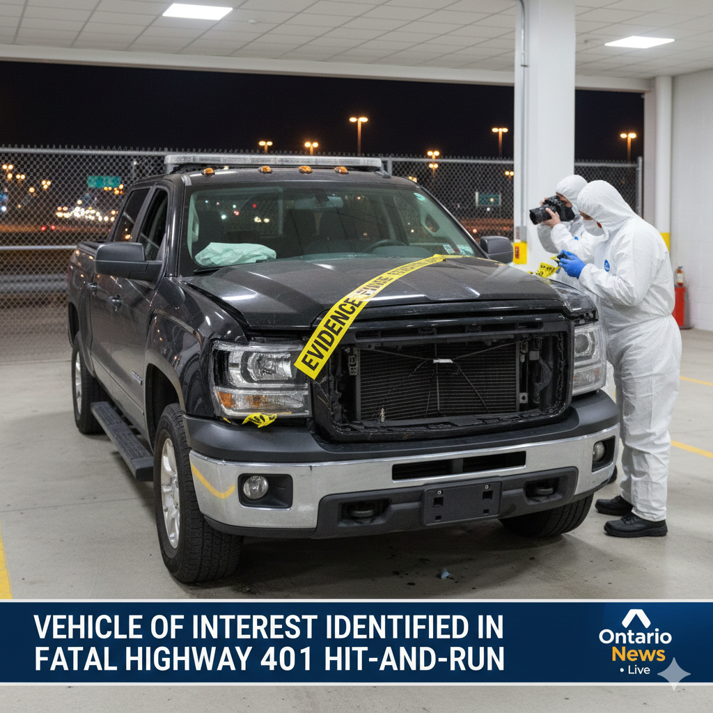 Vehicle of Interest Identified in Fatal Hit-and-Run Involving Tow Truck Operator on Highway 401