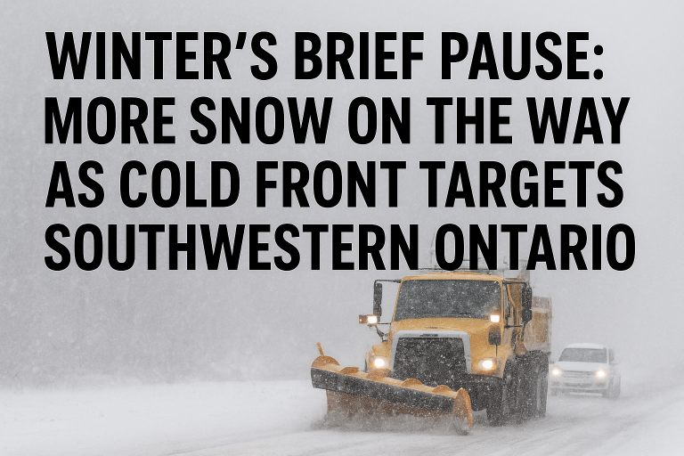 Winter’s Brief Pause: More Snow on the Way as Cold Front Targets Southwestern Ontario
