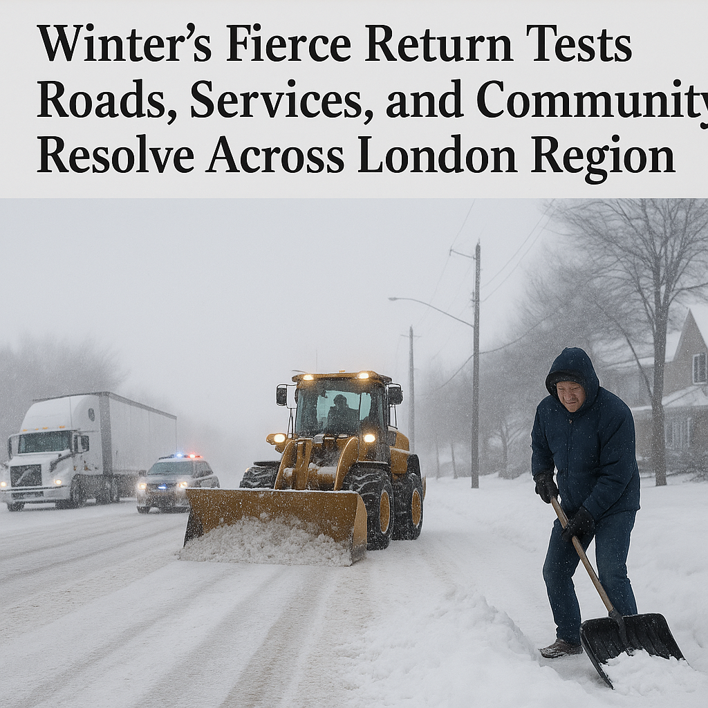 Winter’s Fierce Return Tests Roads, Services, and Community Resolve Across London Region